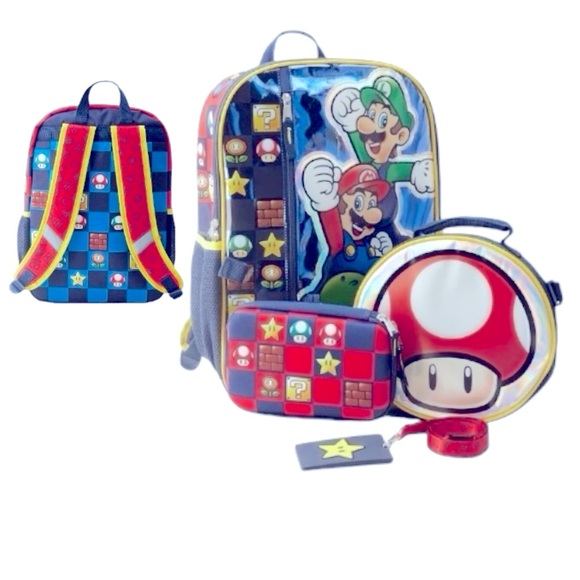 Nintendo Other - Super Mario Bro. 4 Piece Backpack